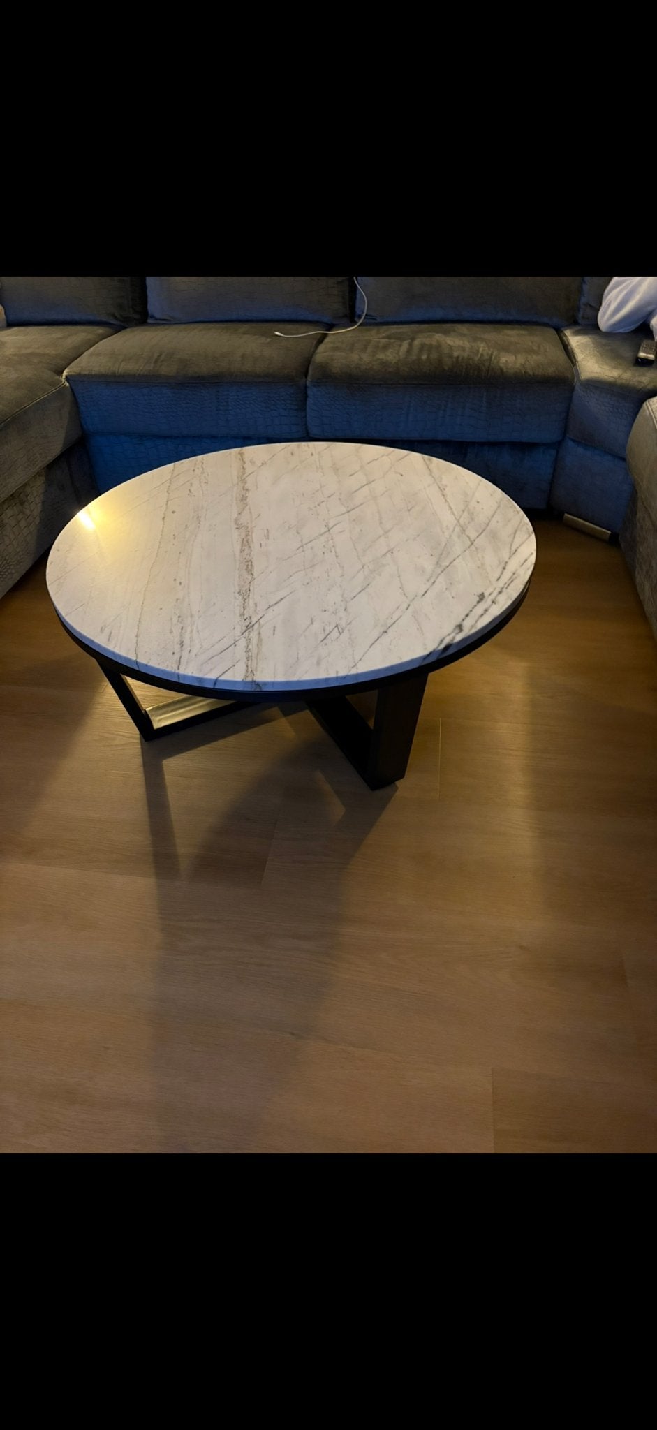 Moderne Marmeren Salontafel - Rond, Ophalen, Overige materialen, Rond, 50 tot 100 cm