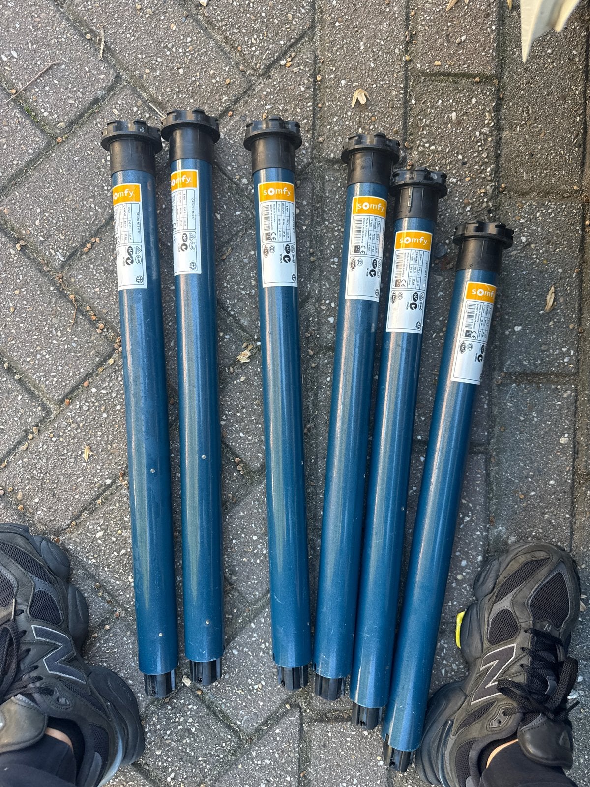 6 Somfy Oximo RTS 6/17 rolluikmotoren, Ophalen of Verzenden, Gebruikt, Overige typen