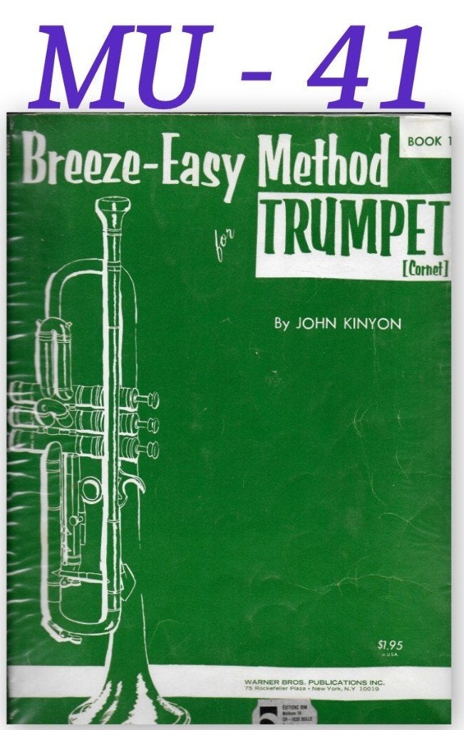 MU-41 Trompet Bladmuziek: Breeze - Easy Method ( book 1 ), Gebruikt, Ophalen of Verzenden, Jazz, Artiest of Componist