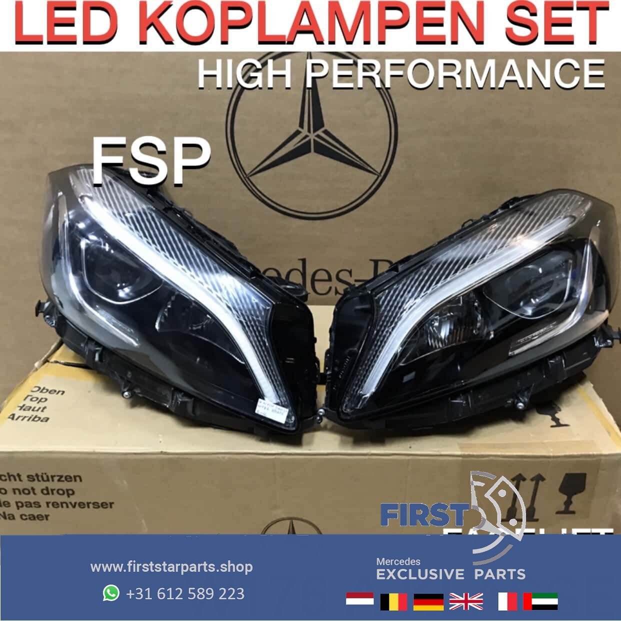 W176 FACELIFT HIGH PERFORMANCE A Klasse KOPLAMP SET Mercedes, Auto-onderdelen, Verlichting, Gebruikt, -, Ophalen of Verzenden