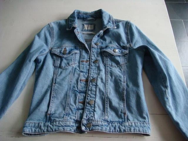 Jeansvest - maat 36, Blauw, Ophalen of Verzenden, Zo goed als nieuw, Maat 36 (S)