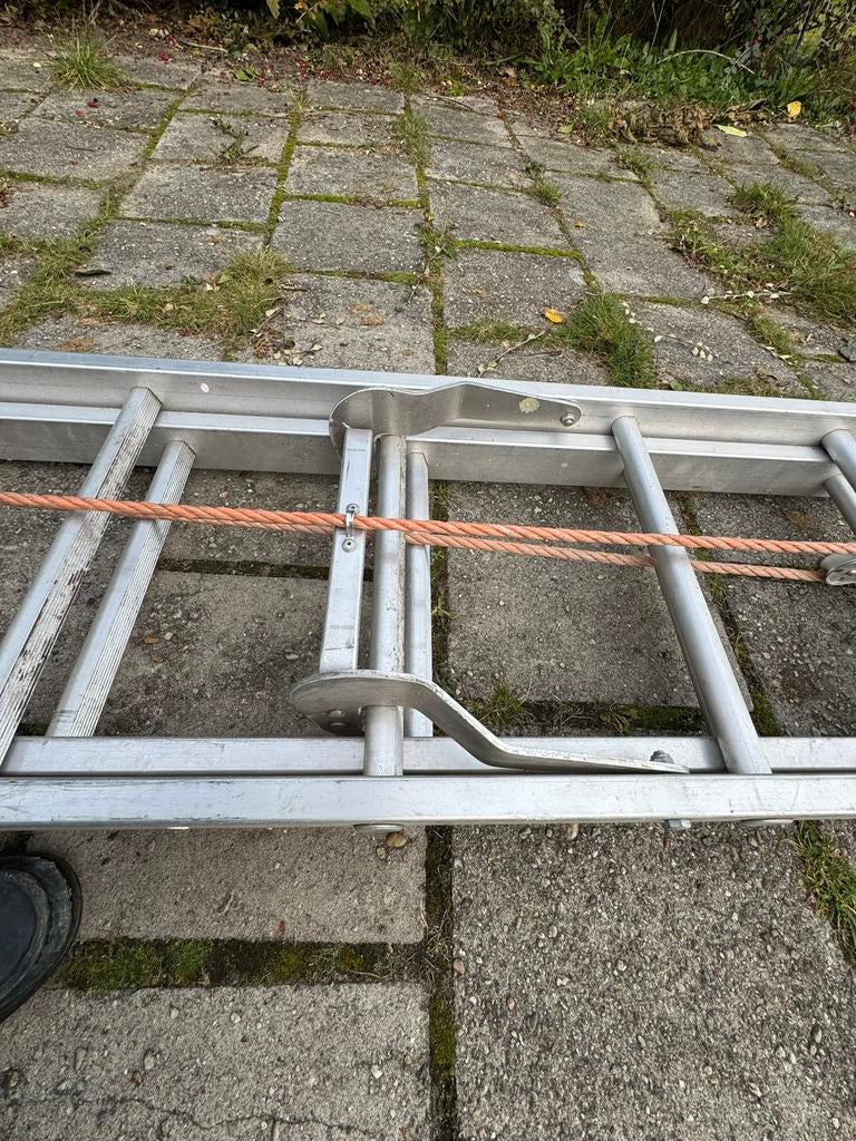 Trekladder, Ophalen of Verzenden, Zo goed als nieuw, Ladder, 4 meter of meer