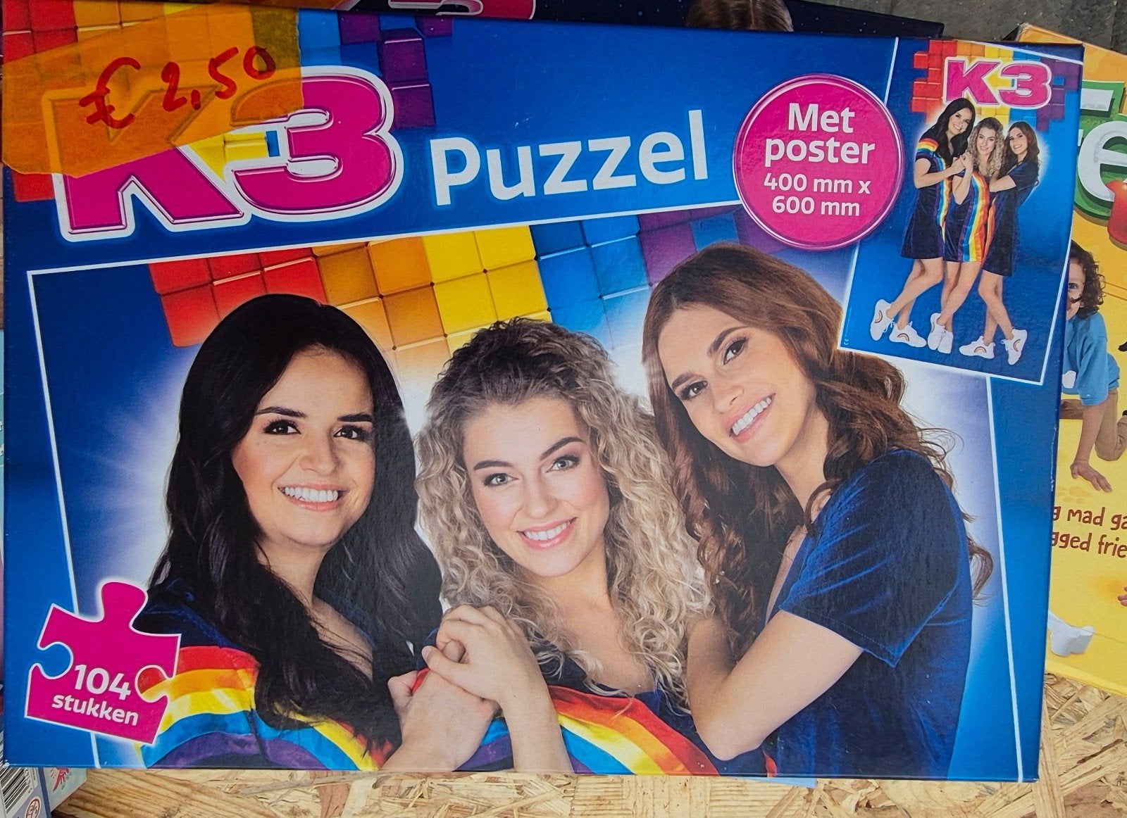 K3 Puzzel met 104 stukjes, Ophalen of Verzenden, Minder dan 500 stukjes, Gebruikt, Legpuzzel