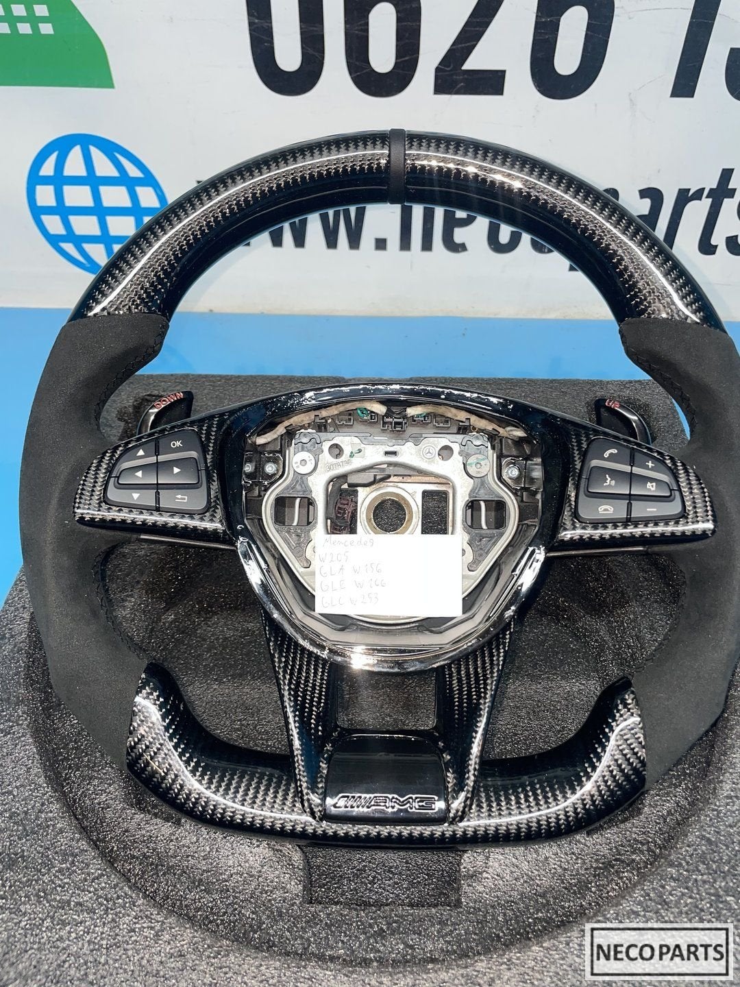 MERCEDES W253 W205 W156 W166 AMG CARBON ALCANTARA STUUR, Auto-onderdelen, Besturing, Gebruikt, -, Ophalen of Verzenden, -