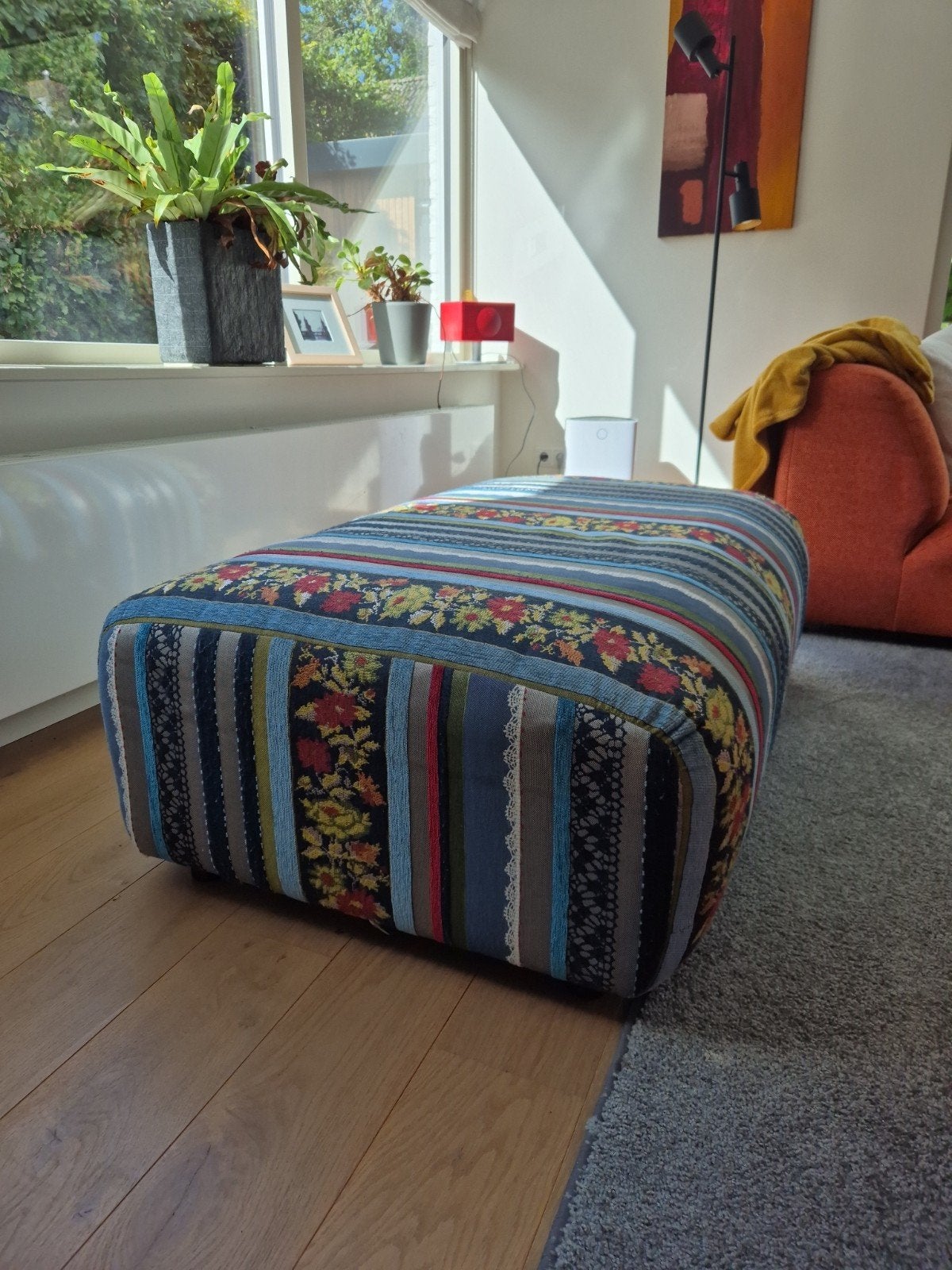 Rolf Benz Freistil hocker in prachtige staat, Ophalen, Gebruikt, Bohemian, Eclectisch, Patchwork, 100 tot 125 cm