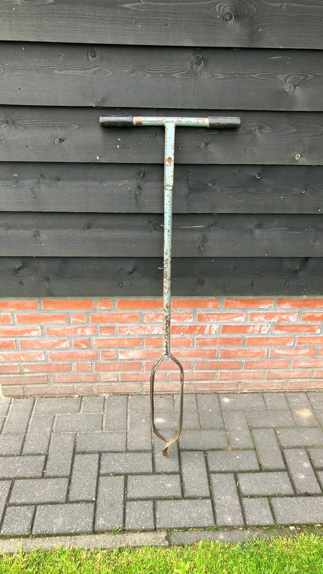 Grondboor zware 125mm de wit verlengbaar., Ophalen, Gebruikt