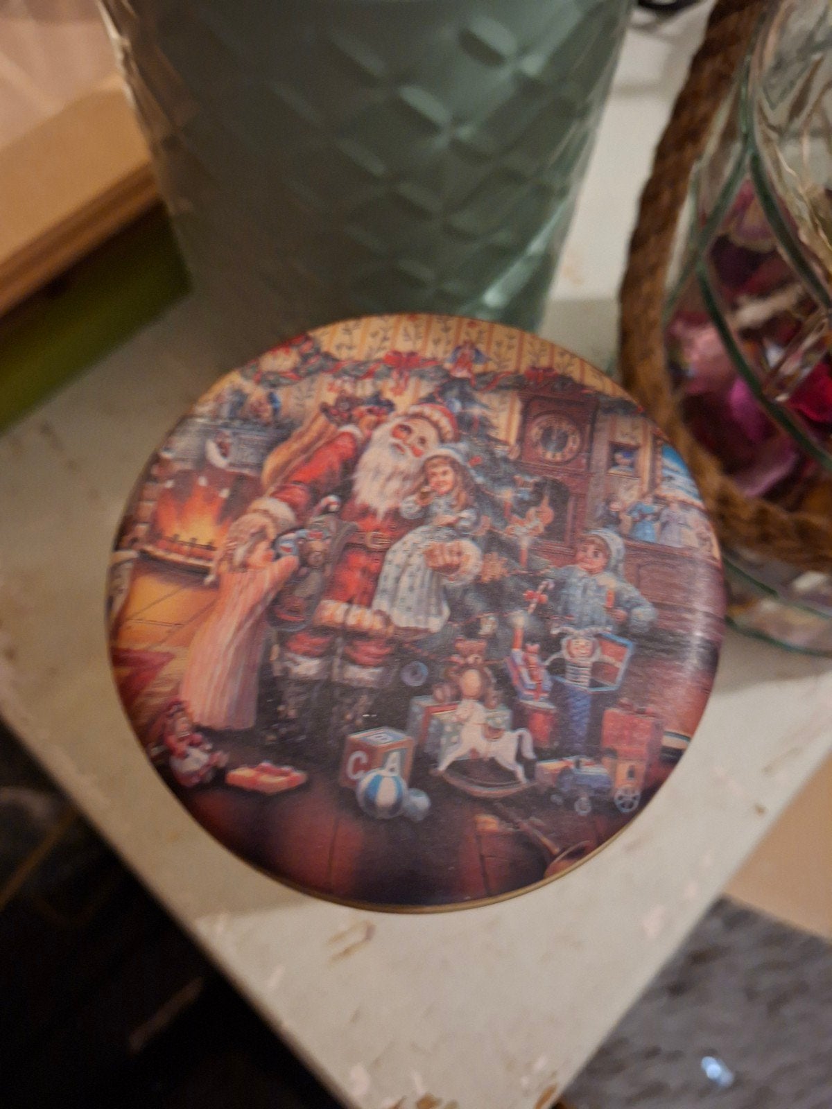 Oud vintage kerstblik., Ophalen of Verzenden, Overige