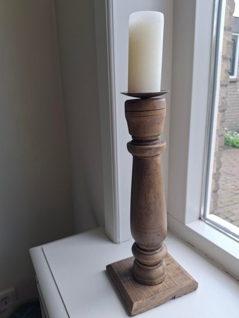 Kaarsenstandaard, Huis en Inrichting, Woonaccessoires | Kandelaars en Kaarsen, Ophalen, Hout
