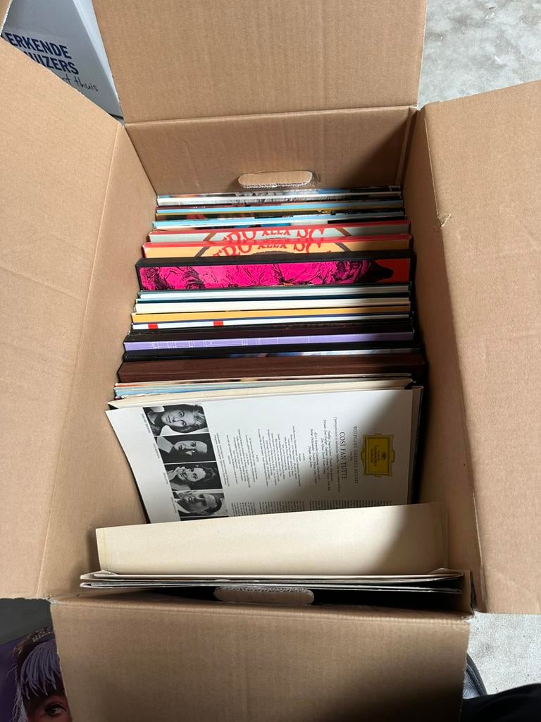 Hele doos met hele oude retro LP platen duits talig, Ophalen of Verzenden, Zo goed als nieuw, Overige formaten