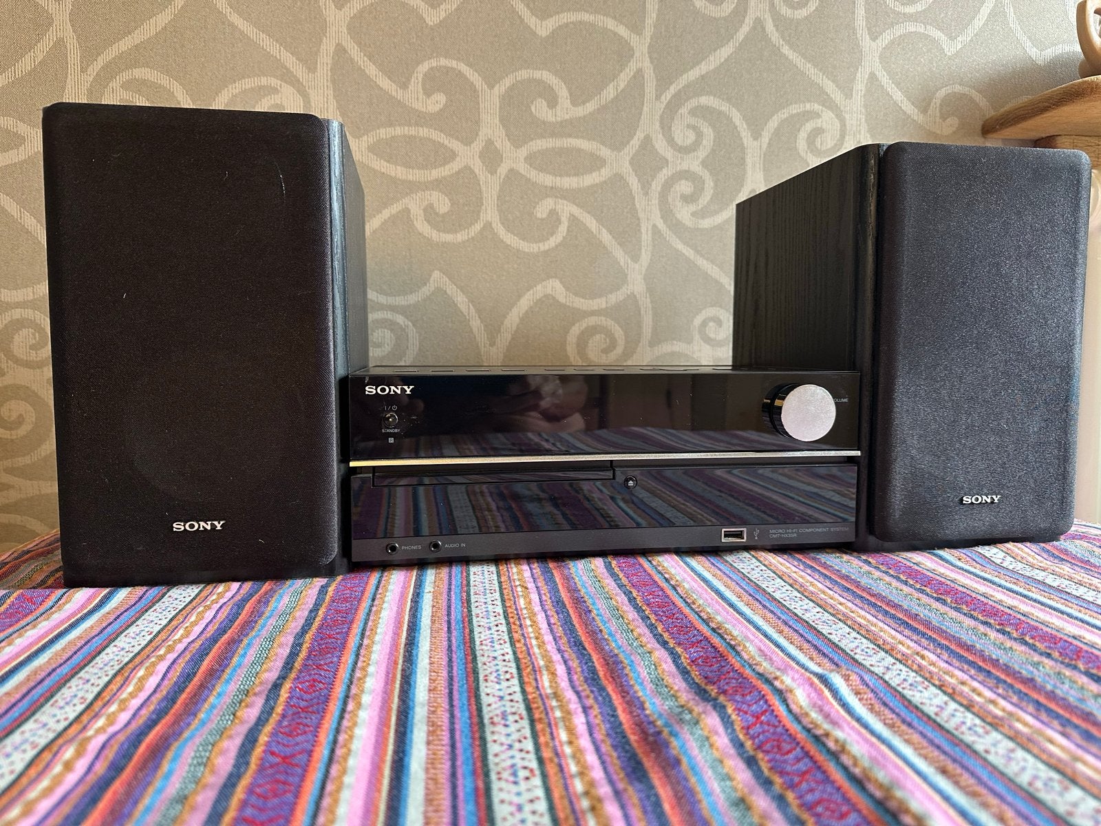 Sony Microset HCD-HX35R, speakers en afstandsbediening, Ophalen, Microset, Zo goed als nieuw, Sony