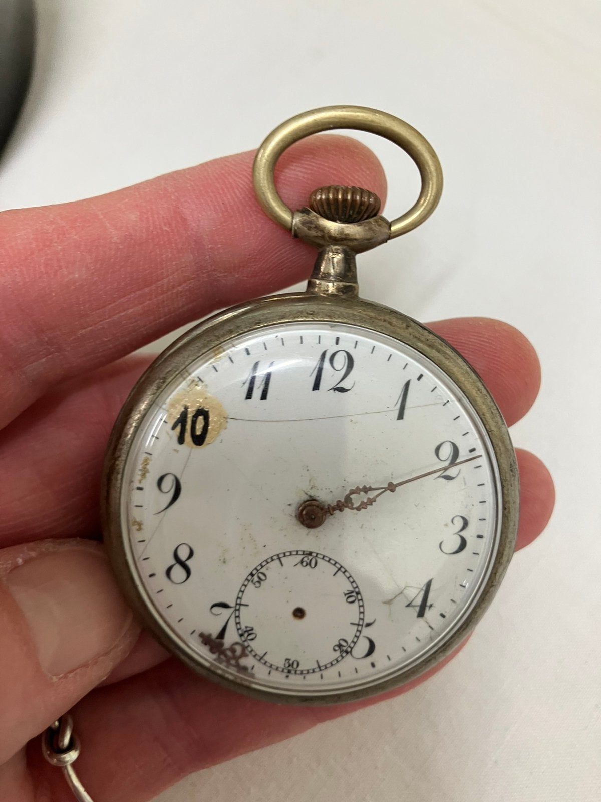 2 X antiek zakhorloge - waarvan 1 zilver, Sieraden, Tassen en Uiterlijk, Horloges | Antiek, Ophalen of Verzenden, Zilver, Overige merken