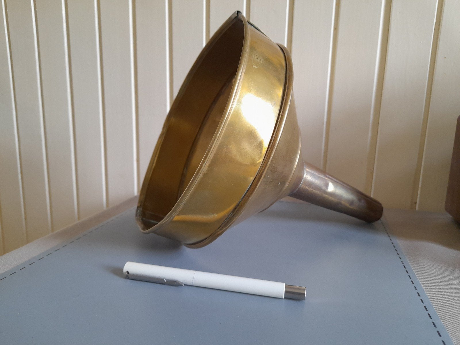 GROTE KOPEREN  TRECHTER, Antiek en Kunst, Verzenden