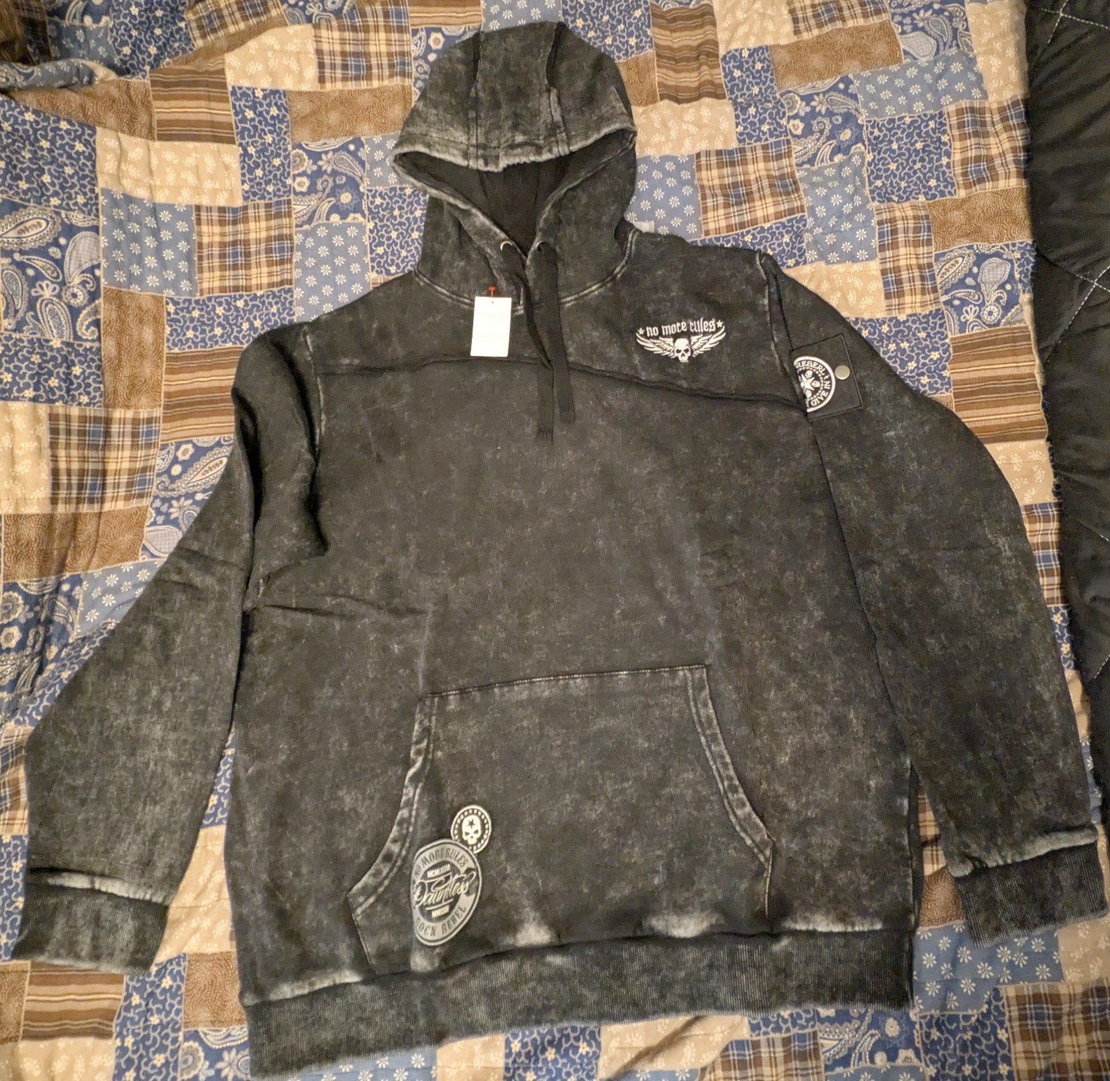 Rock rebel hoody, Ophalen of Verzenden, Nieuw, Overige maten, Zwart