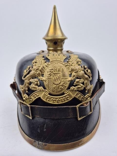 Pickelhaube Bayern, pinhelm, WO1, WW1, Verzamelen, Verzenden, Duitsland, Helm of Baret