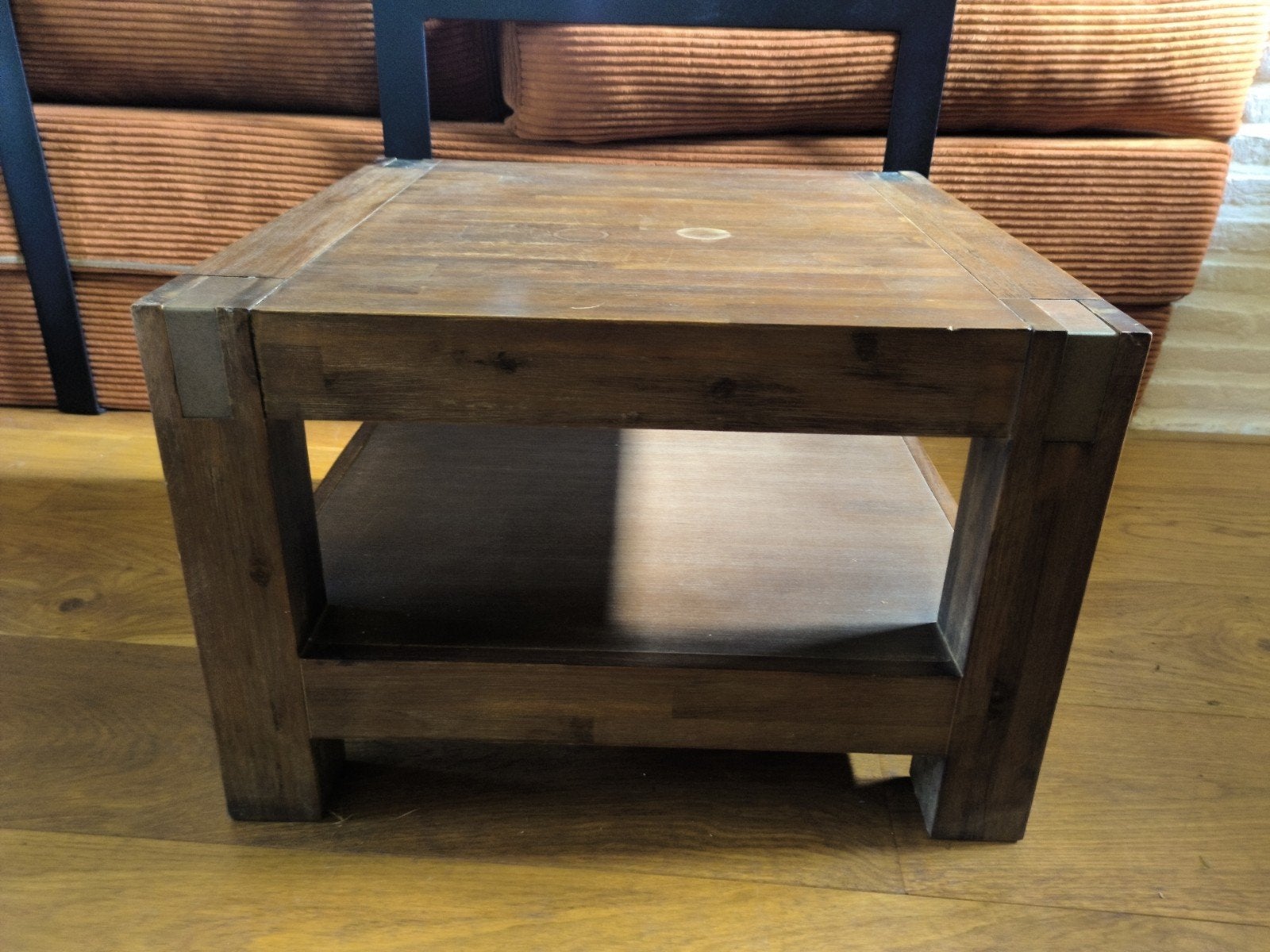 Houten bijzettafel 40x60x60 cm, Gebruikt, 50 tot 100 cm, Vierkant, 50 tot 100 cm