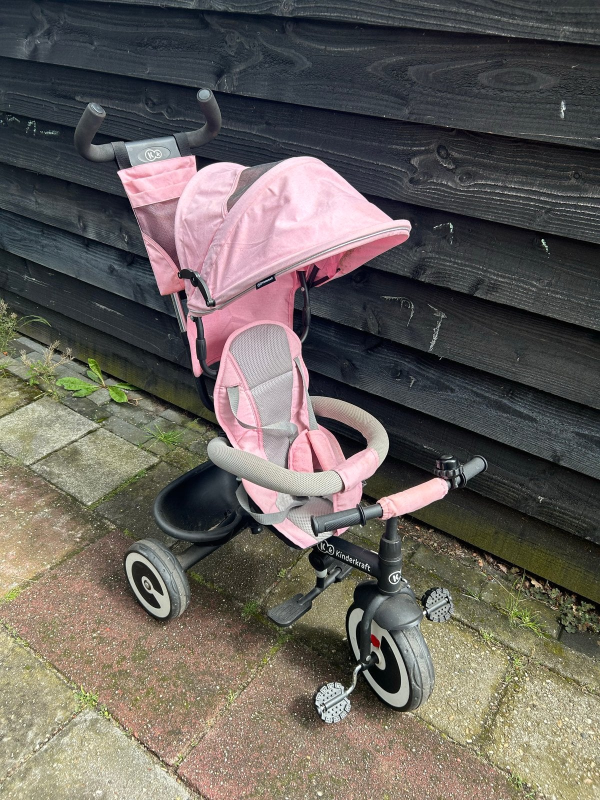 Kinderkraft driewieler/kinderwagen roze, Ophalen, Gebruikt, Kinderwagen, Overige merken