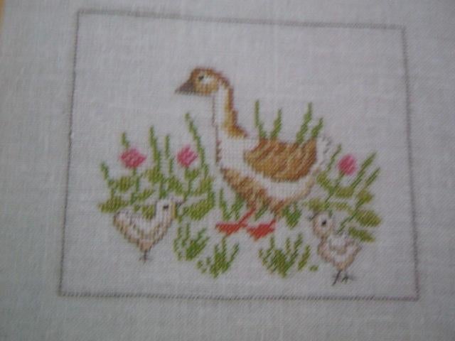 Borduurpatroon  Gans met jongen  nr 5184, Hobby en Vrije tijd, Borduren en Borduurmachines, Verzenden, Nieuw, Handborduren, Patroon