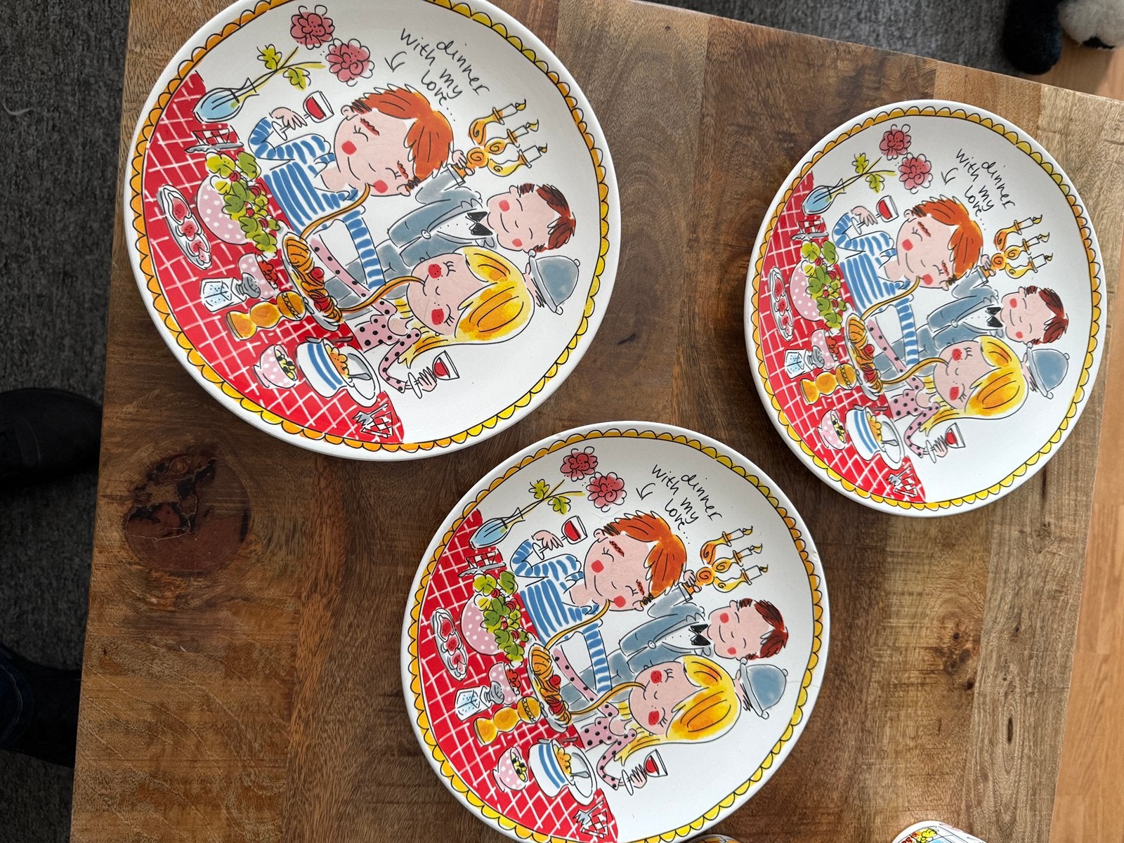 6 dinerborden Blond Amsterdam, Ophalen, Zo goed als nieuw