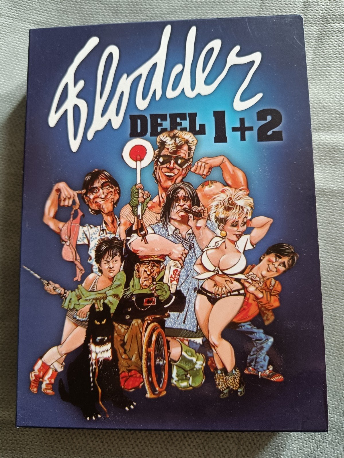 Flodder Deel 1 + 2 DVD Boxset, Vanaf 6 jaar, Inclusief doosje, Gebruikt, Klassieker