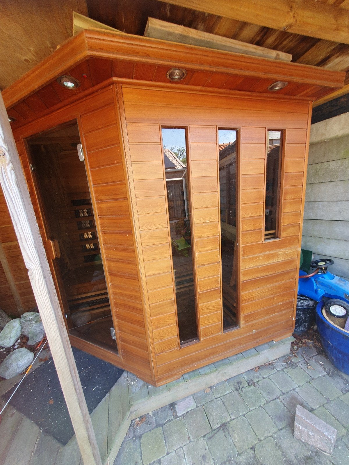 Goede infrarood sauna, Sport en Fitness, Sauna, Ophalen, Gebruikt, Infrarood, Complete sauna