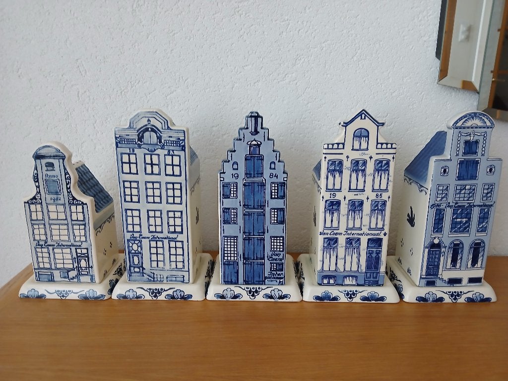 Delftsblauwe pandjes Van Caem International 1982 t/m 1987, Ophalen, Gebruikt, Porselein, Beeldje(s)