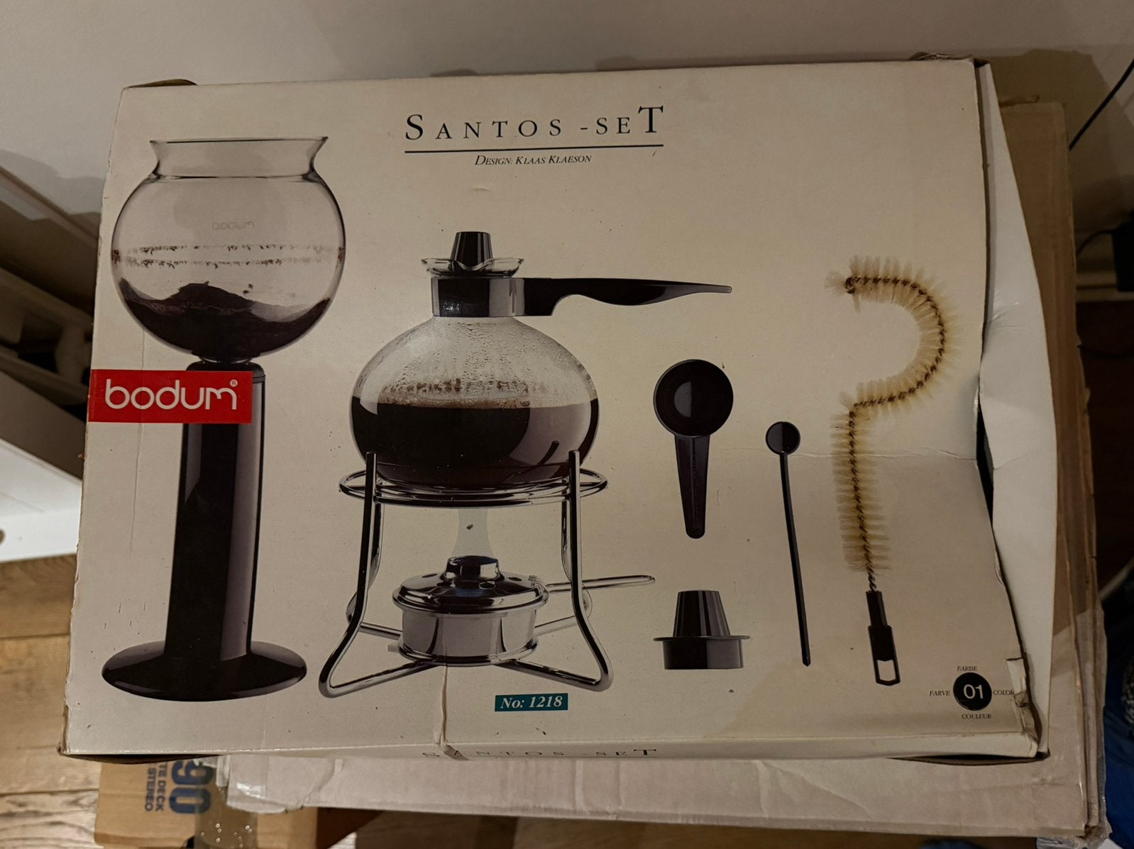 Bodum Santos set, Witgoed en Apparatuur, Koffiezetapparaten, 4 tot 10 kopjes, Ophalen of Verzenden, Zo goed als nieuw, Overige modellen