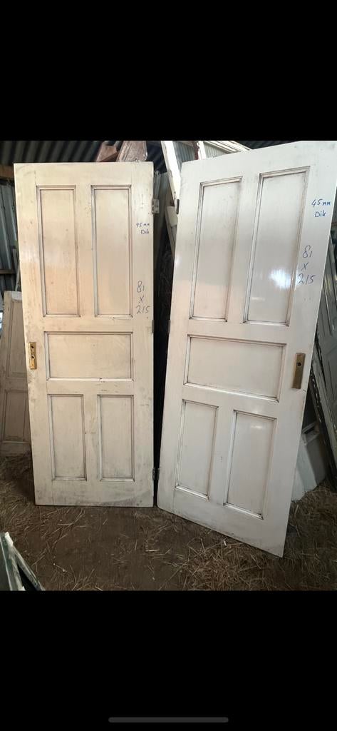 Oude paneeldeuren. Oude binnendeuren . Ruime keuze 175 stuks, Ophalen of Verzenden, Zo goed als nieuw, Glas, Binnendeur