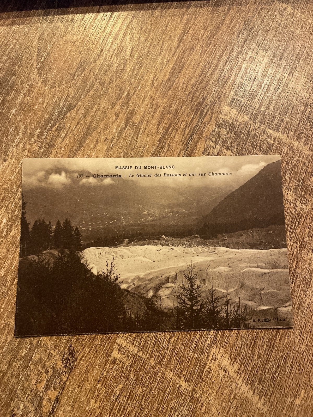 Oude ansichtkaart Chamonix - Le Glacier des Bossons, Verzamelen, Ophalen of Verzenden, Ongelopen, Frankrijk