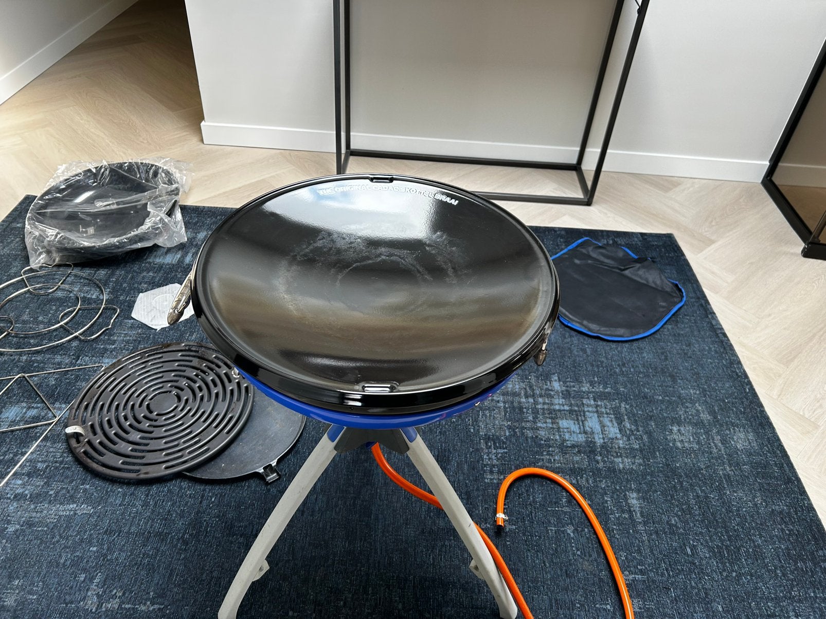Te koop Cadac Eazi chef skottelbraai met accessoires, Ophalen, Gebruikt