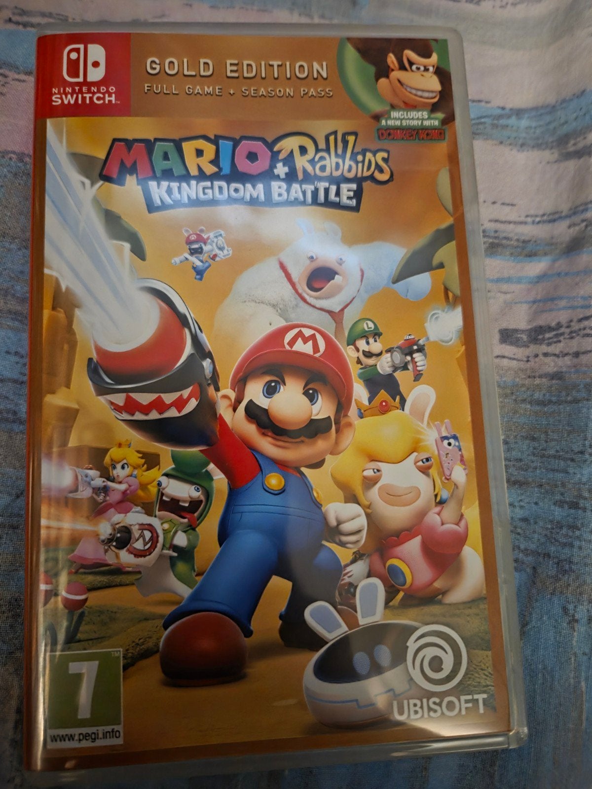 Mario + The Lapin Crétins Kingdom Battle - Edition Gold, Overige genres, 1 speler, Ophalen of Verzenden, Zo goed als nieuw