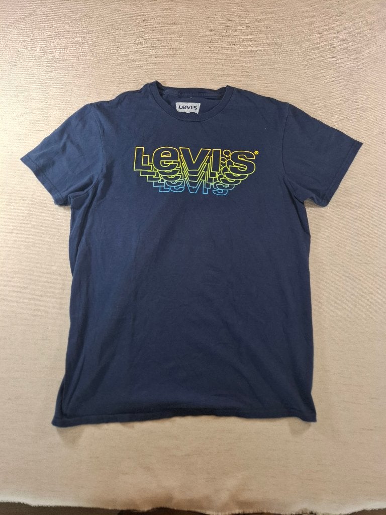 Levi's T-shirt maat M Blauw, Zo goed als nieuw, Levi’s, Verzenden, Maat 48/50 (M)