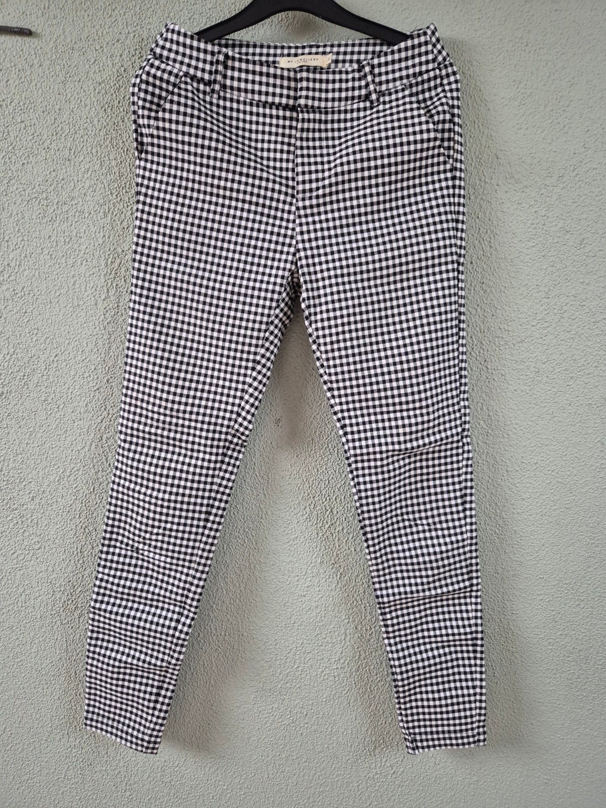 Broek, XS, my Jewellery, zwart/wit ruitje, Kleding | Dames, My Jewellery, Zwart, Ophalen of Verzenden, Zo goed als nieuw