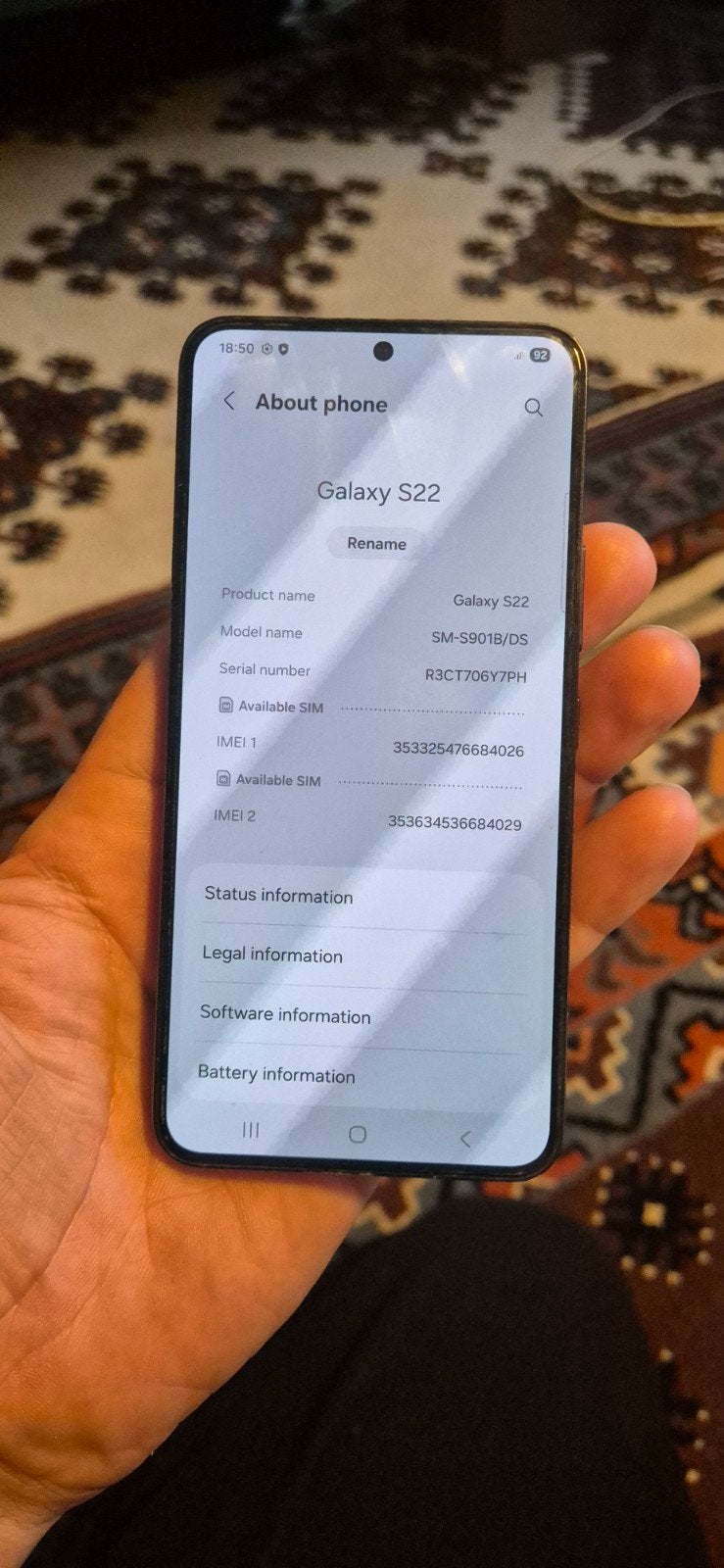 Goed werkende Samsung Galaxy S22 - lichte gebruikssporen