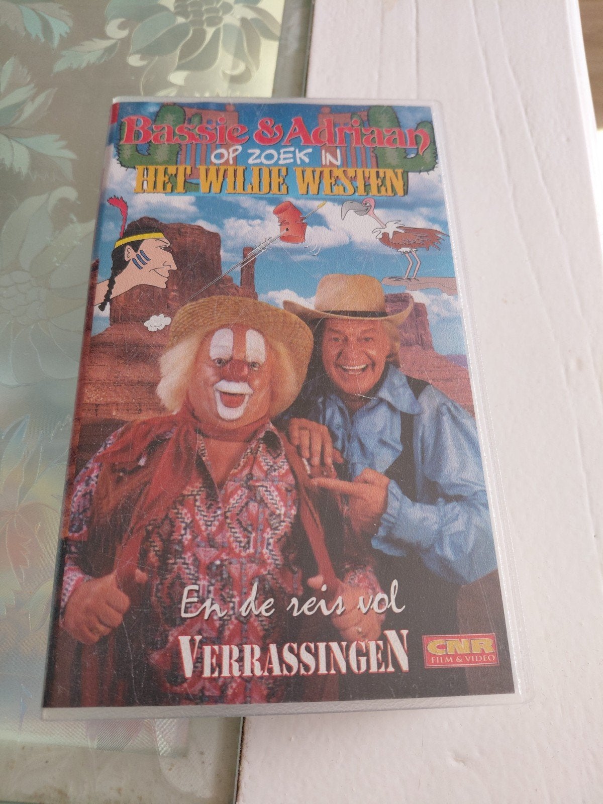 Bassie en Adriaan - in het Wilde Westen CNR VHS., Cd's en Dvd's, Ophalen of Verzenden, Gebruikt, Kinderprogramma of -film, VHS