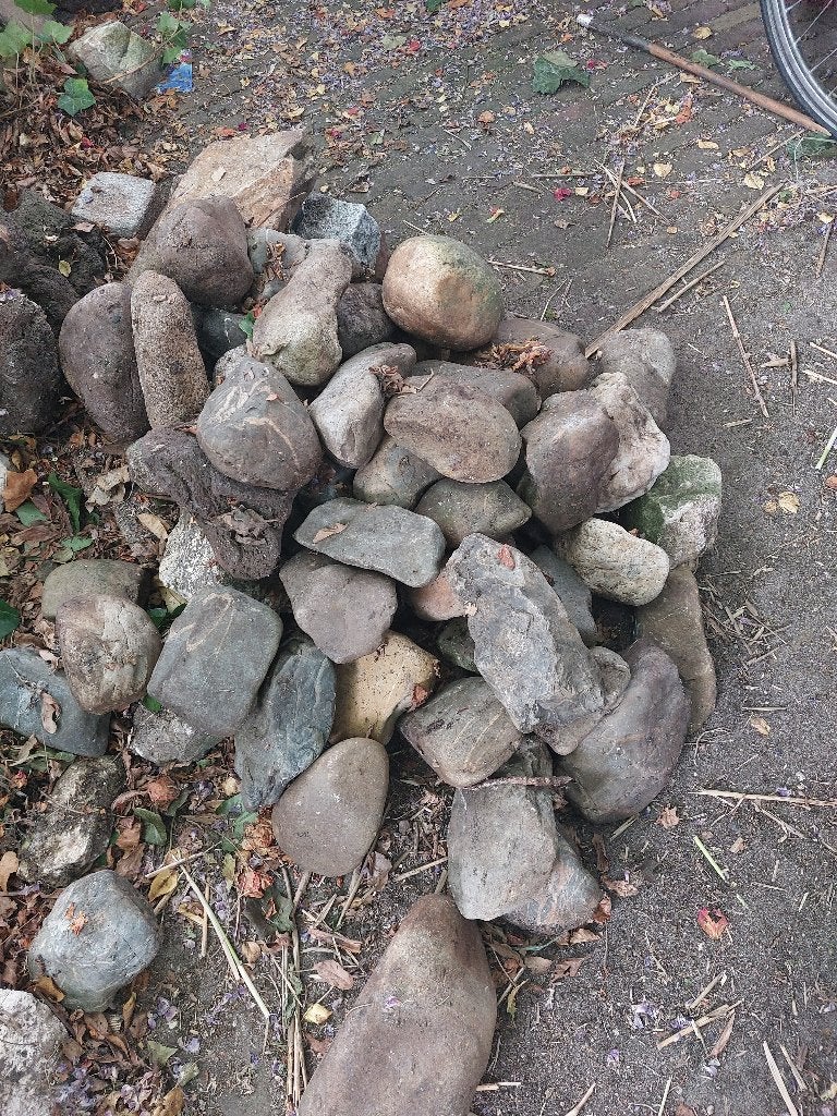 Rotsen/keien voor vijver en tuin., Ophalen, Gebruikt, Overige typen