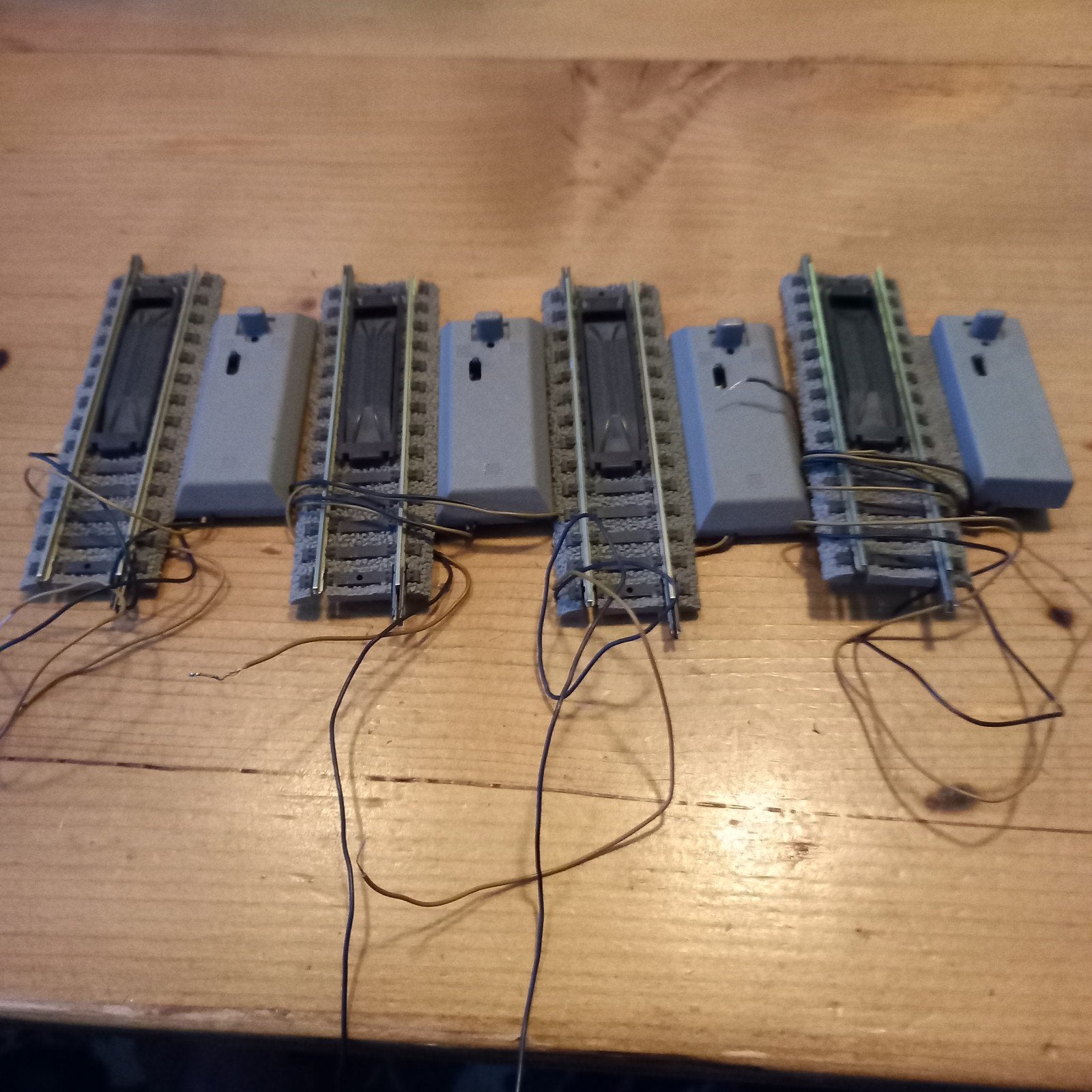 4 xFleischmann electrische ontkoppelrail 6112, Gebruikt, Gelijkstroom, Fleischmann, Rails