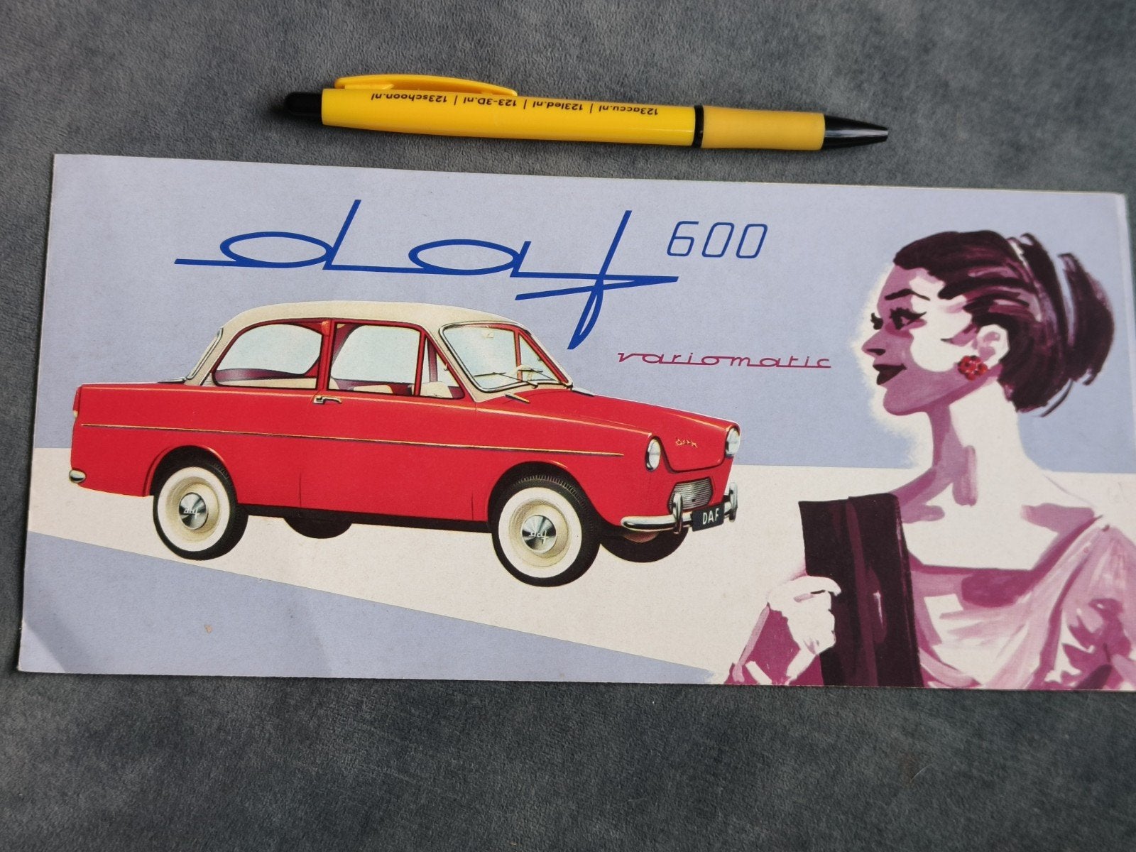 FOLDER DAF 600, VAN DOORNE EINDHOVEN, Ophalen of Verzenden