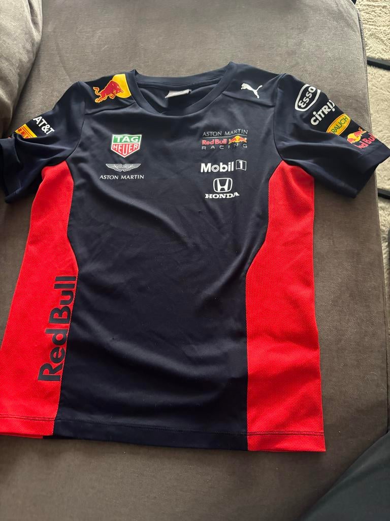 Max Verstappen Red Bull Racing Kinder T-shirt Maat 140, Ophalen, Zo goed als nieuw, Jongen