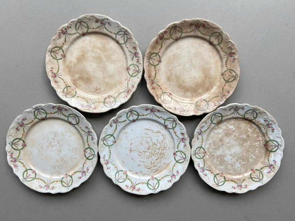 Zeer brocante bordjes, Antiek en Kunst, Ophalen of Verzenden