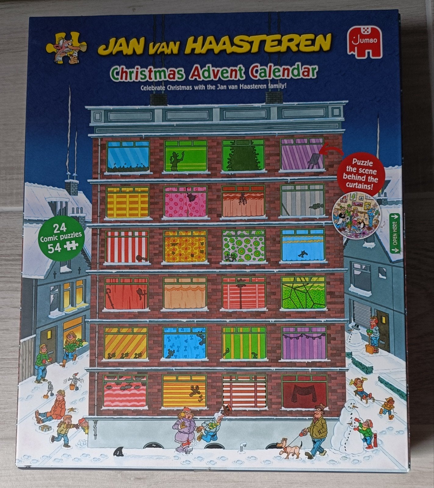 Jan van Haasteren Kerst Adventskalender Puzzel, Ophalen of Verzenden, Gebruikt
