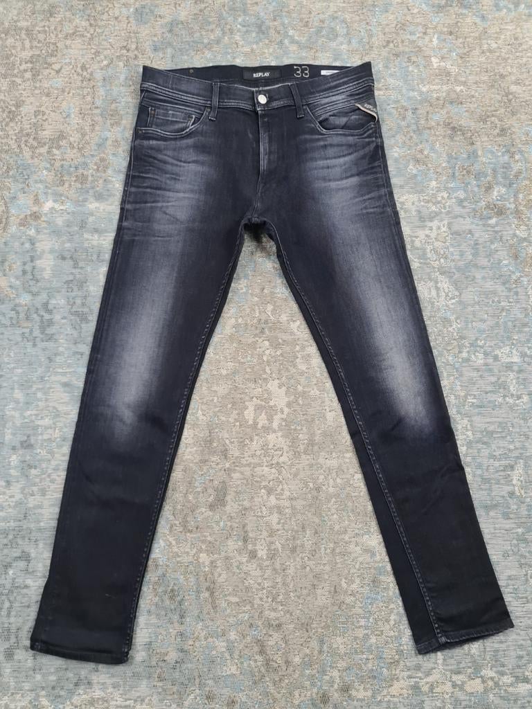 Replay JONDRILL W33 L30 Skinny STRETCH Bronno3330 Grijs, Wolvenstraat 19, 1016EN, Amsterdam, Ophalen of Verzenden, Zo goed als nieuw