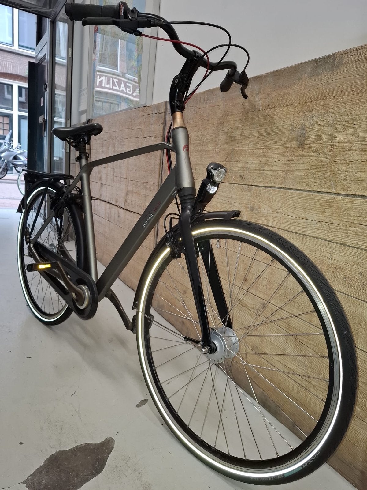 Batavus Bryte Herenfiets - Frame 57cm, Fietsen en Brommers, Ophalen, Gebruikt, Velgrem, Versnellingen