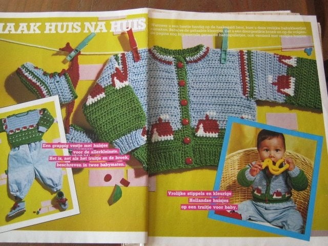 Haakpatroon Baby Trui / Vestje / sokjes 3 - 6 -9- 12/ 4695, Verzenden, Nieuw, Haken, Patroon of Boek