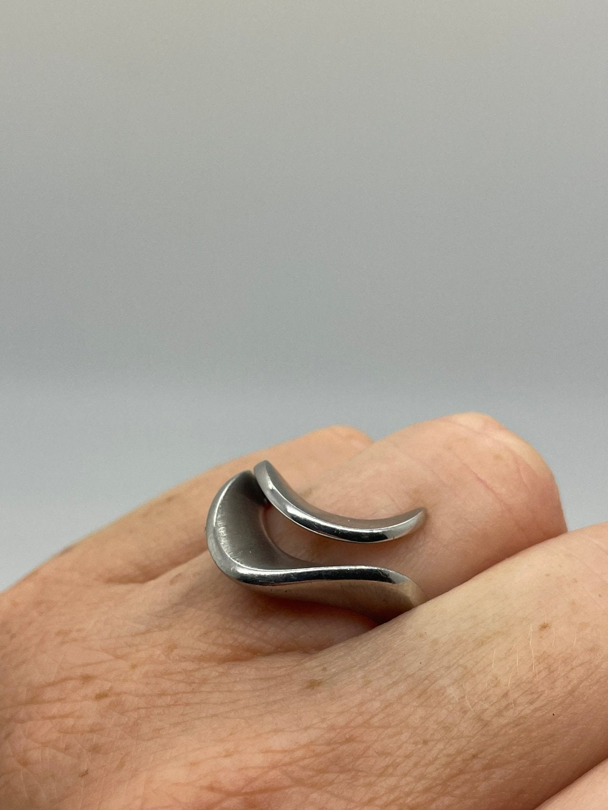 F27 Prachtige zilveren Franz Breuning ring maat 17,5, Ophalen of Verzenden, X, Dame, Zilver