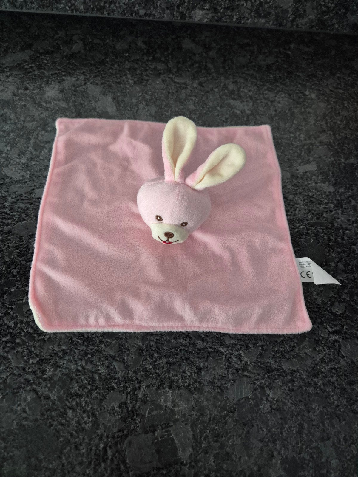Knuffeldoekje Konijn Nono roze, Ophalen of Verzenden, Zo goed als nieuw, Konijn