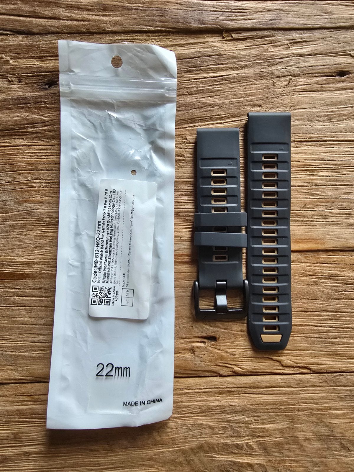 Horlogebandje Garmin 22mm QuickFit (nieuw), Ophalen of Verzenden, Nieuw, Android