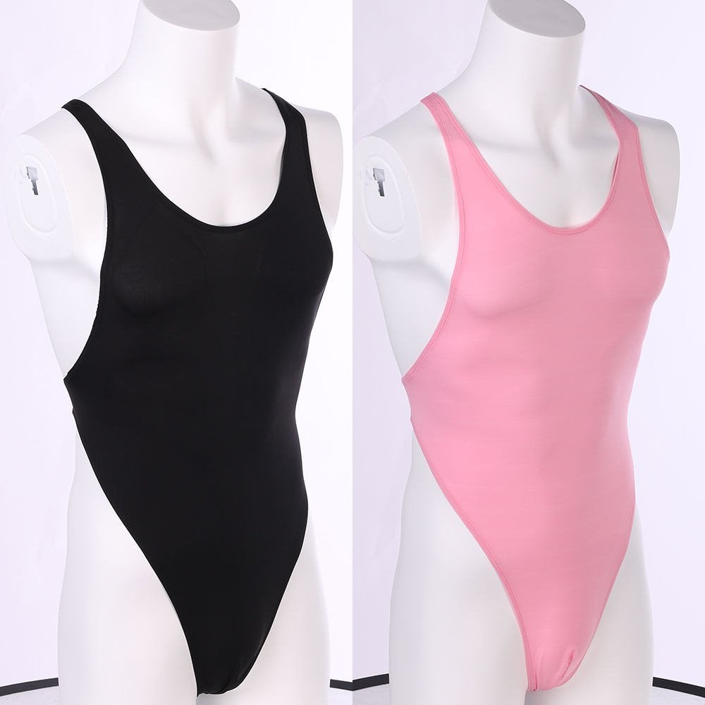 Heren zwempak bodysuit leotard zwarte roze, Kleding | Heren, Verzenden, Overige maten