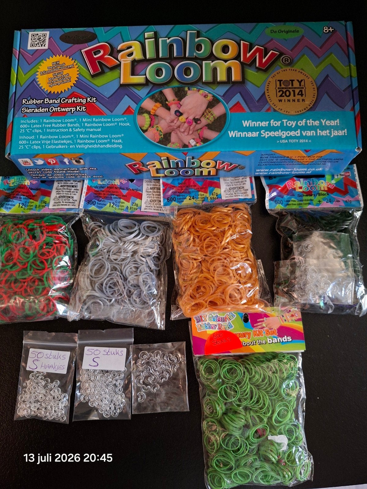 Rainbowloom pakket 4 nieuw, Ophalen, Nieuw, Meerkleurig, Rubber