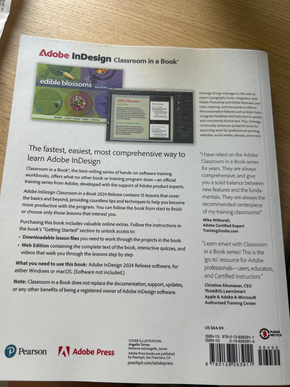 Adobe InDesign Classroom in a Book 2024 Release, Ophalen of Verzenden, Zo goed als nieuw, Overige niveaus
