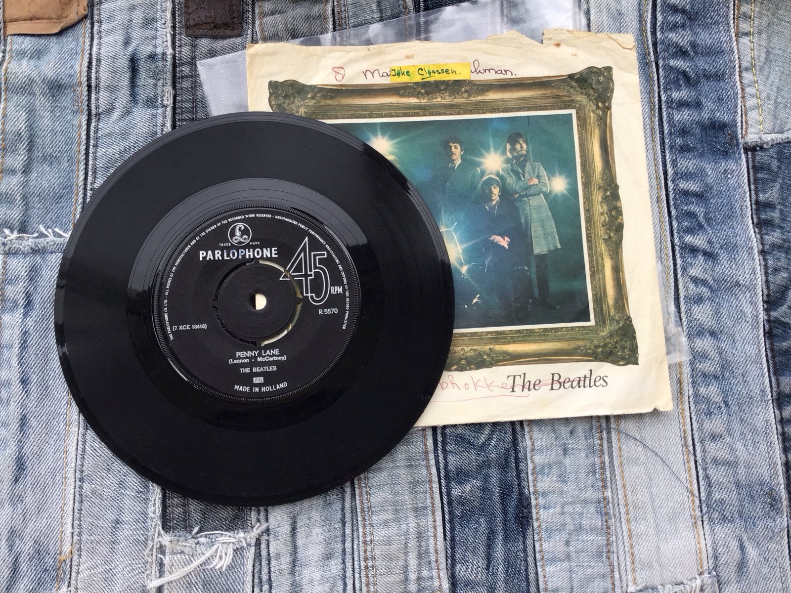 The Beatles - Penny Lane / Strawberry Fields Forever 7 inch, Gebruikt, Originele persing, 7 inch, Ophalen of Verzenden